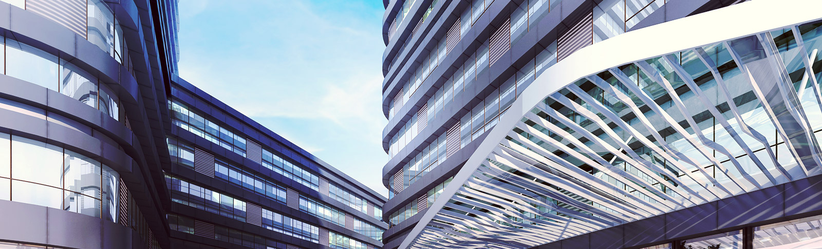 Complesso di palazzi moderni.