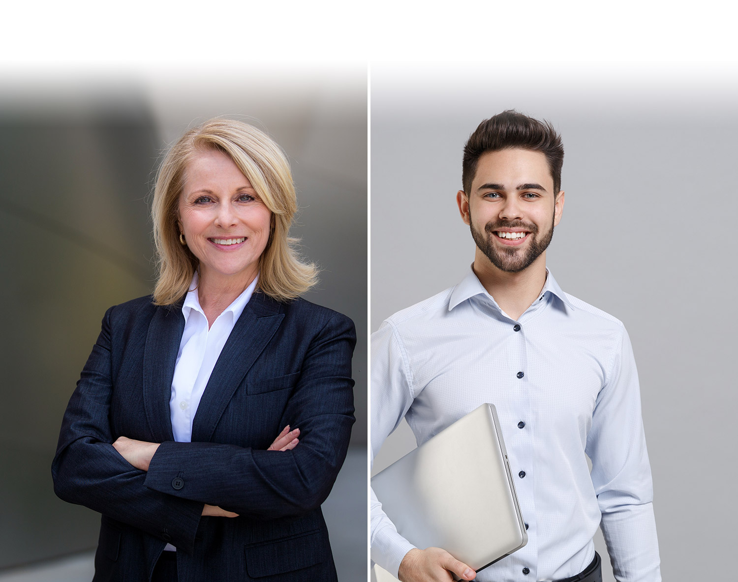 Donna Private Banker e Giovane Private Banker.